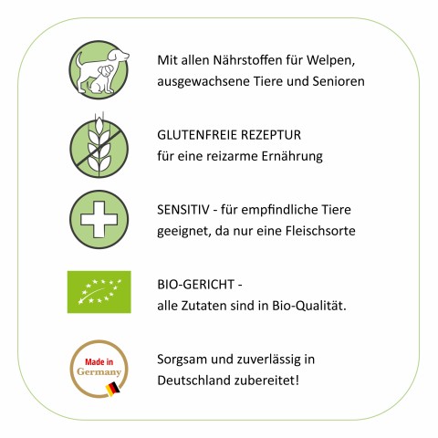Hund Hundefutter Nassfutter BIO Gans Im Glück 800g 6 Stück -4- Anifit